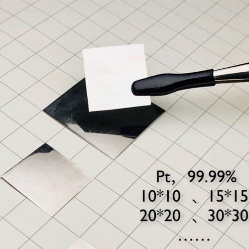 Platinum Plate Platinum Electrode Pure Pt Sheet 99.99% Hobbies Experiment Element Collection