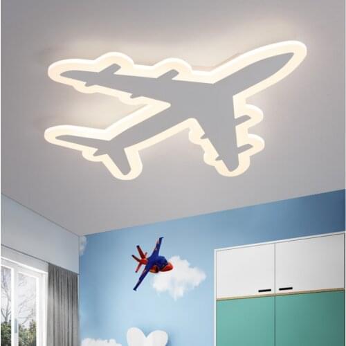 Childrens room ceiling lamp LED airplane cartoon lamp creative bedroom lamp personality warm boy room lamp lighting