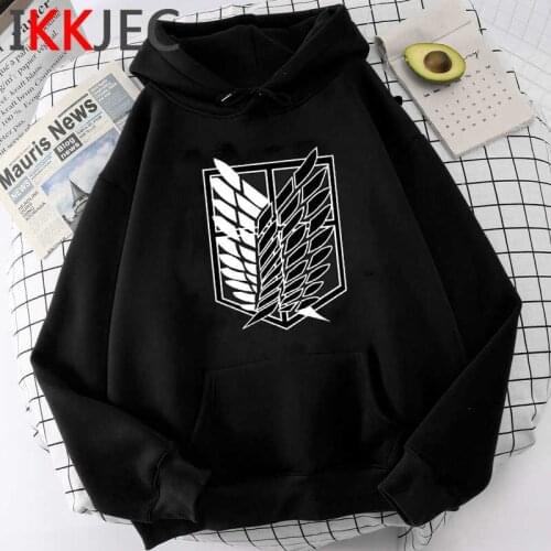 Attack on Titan Shingeki No Kyojin hoodies female plus size Ulzzang female hoddies sweatshirts printed streetwear