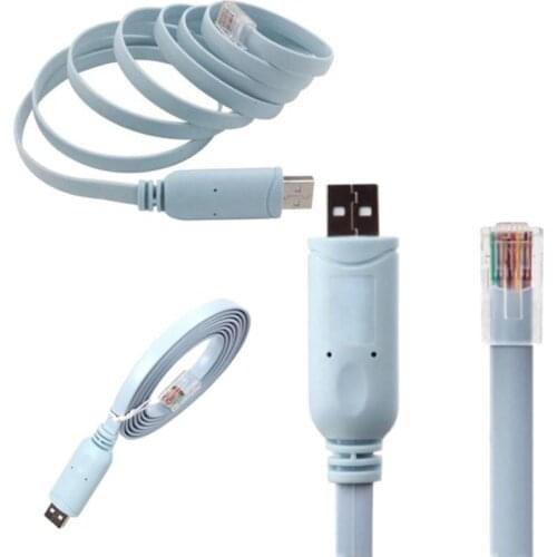 Usb Adapter Extension Rj45 Cable Console Ftdi Ft232r Chip Rs232 Level Shifter 1.5m For Cisco H3c Hp Huawei Router (link Servic
