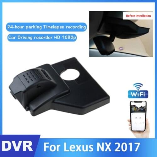 Car Driving Video Recorder Control APP Wifi Camera For Lexus NX Series NX300H NX200T 4WD F SPORT HD 1080P Registrator Dash Cam
