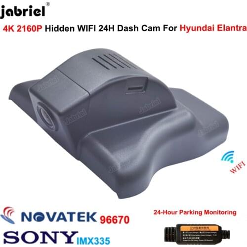 Jabriel 4K Dash Cam 2160P 24H Wifi Car Dvr Camera Video Recorder For Hyundai i30 pd 2020 2021 For Hyundai Elantra cn7 2020 2021