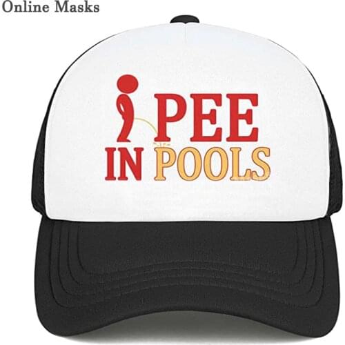 I Pee in Pools Funny Dare Gag Gift Joke - Adult Trucker Cap Hat