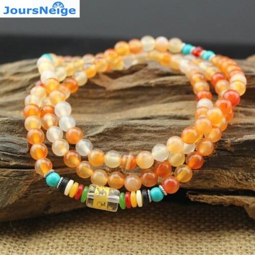 JoursNeige Natural Primar Color Crystal Bracelets Beads 6mm Lucky for Women Women Fresh Crystal Bracelet Multilayer Jewelry