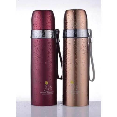 1PC Insulate Thermos tea Thermo mug Thermos Coffee cup Stainles steel thermal bottle Termos Thermocup Vacuum flask EKD 1481