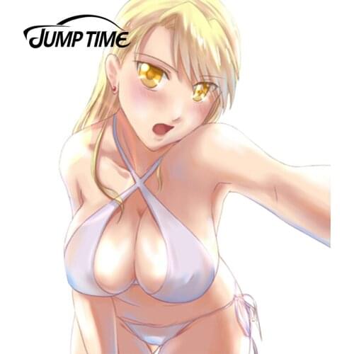 JumpTime 13cmx9.9cm Car Decoration Sticker Japanese Anime Full Metal Alchemist Sexy Beauty Suzuya Drift Racing Decal Car Sticker