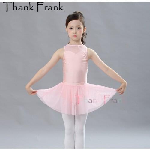 Toddler&Teens Ballet Dress Gymnastic Leotards For Girls Women Lace Skirted Dance Leotard Sleeveless Kids Swimsuit For Dancing