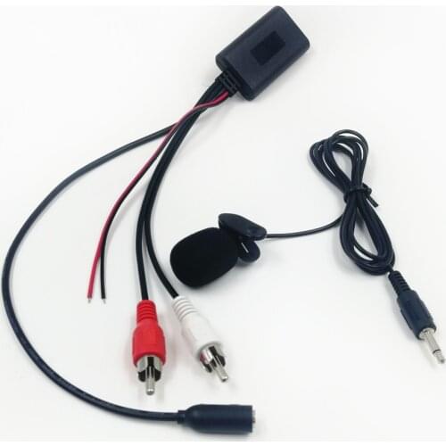 Biurlink Bluetooth 5.0 2RCA Aux HIFI Cable Radio Extend RCA Hands Free Adapter for Pioneer Alpine RCA Headunit