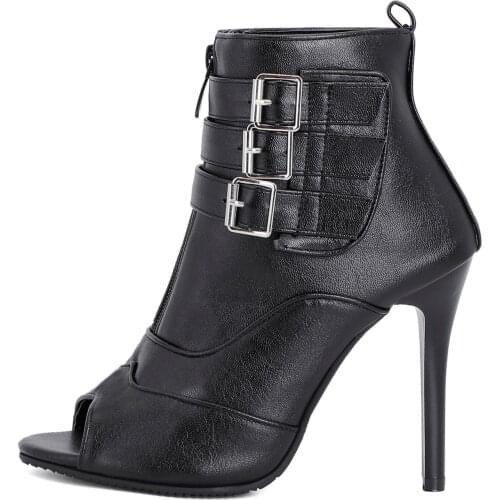 2021Summer Ankle Sandals High heels Womens Shoes Sexy Stiletto heels Front zipper Peep toe Sandals Party Shoes Office lady