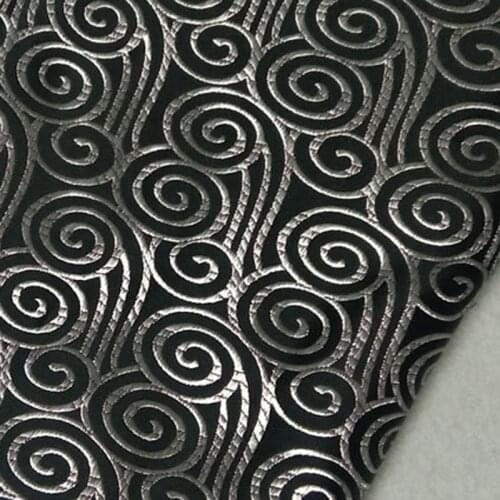 ViaPhil Brand Black Silver Japanese Style Lucky Cloud Jacquard Brocade Fabric 50x72cm Textile Tissue Patchwork
