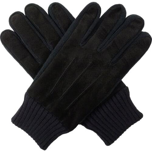 BRUCERIVER Men's Leather Gloves