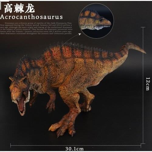 Prehistoric Jurassic Dinosaurs World Acrocanthosaurus Big Size Animals Model Action Figures PVC High Quality Toy For Kids Gift