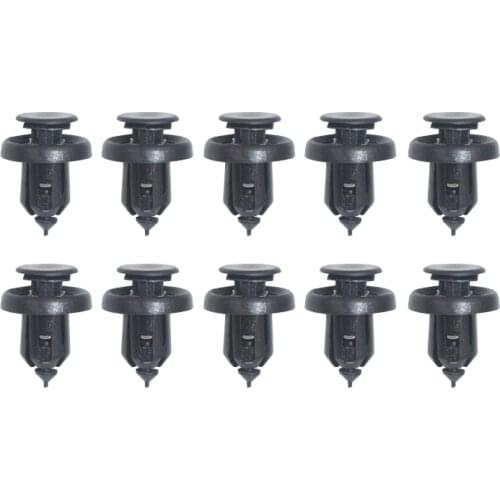 10pcs Front Bumper Retainer Clip Push Type Retainer W/Metal Insert 91506-S9A-003 For Honda Locking Hooks Fastener Latch Rivet