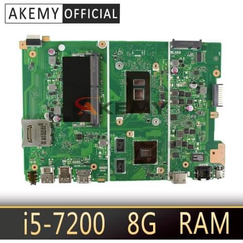 For For For Asus X441URK X441UR X441UV X441UVK X441UQK X441U Laptop Mainboard Motherboard I5-7200 8G-RAM