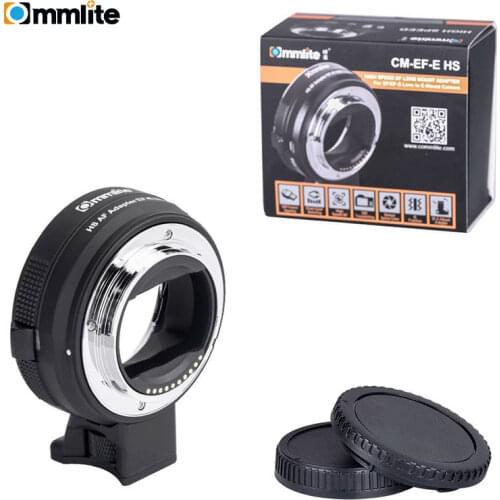 Commlite Electronic AF Lens Adapter Ring for Canon EF/EF-S Lens to E-Mount Cameras for Sony A7 A9 A7II A7RII A7RIII A6500 etc