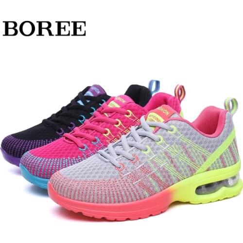 Women Casual Shoes Mesh Breathable Chunky Sneakers Women Vulcanize Shoes Classic Lace Up Runing Shoes Black Sneakers Basketball