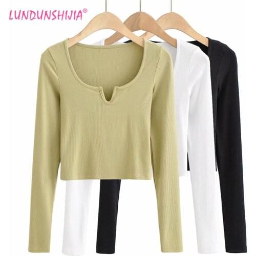 LUNDUNSHIJIA Women's Long T-shirts