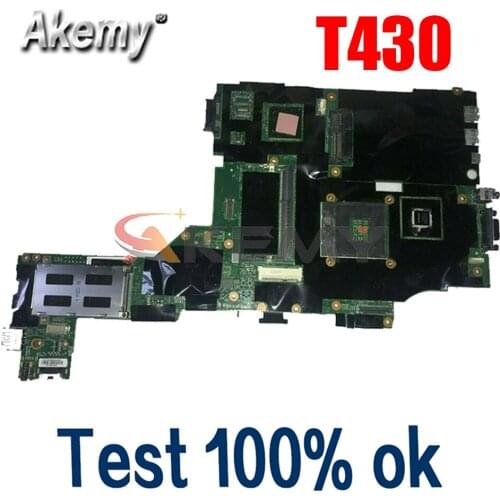 Laptop motherboard For LENOVO ThinkPad T430 T430I SLJ8A N13P-NS1-A1 Mainboard 04W3684 NZM4H-7