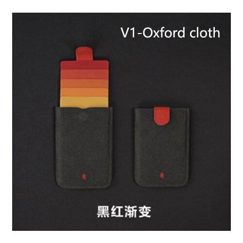 New DAX V2 card holder Mini Slim Portable Card Holders Pulled Design Men Wallet Gradient Color 5 Cards Money Short Women Purse