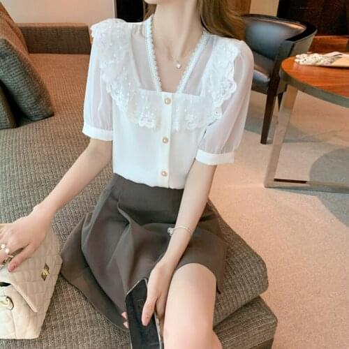 Fashion Women Tops Ladies Top V-Neck Slim Chiffon Blouse Womens Clothing 2021 Office Work Wear Woman Shirt Plus Size Blusas