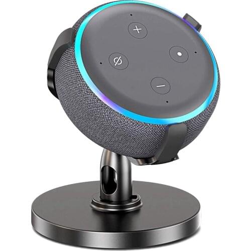 Table Holder For Echo Dot 3Rd Generation, 360° Adjustable Stand Bracket Mount For Smart Home Speaker, Improve Sound Visibility