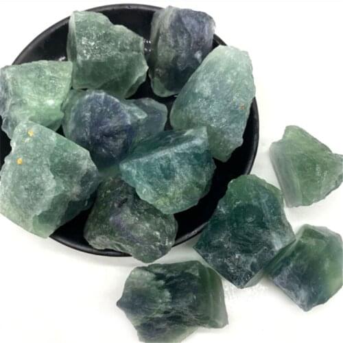 Natural crystal rough green fluorite quartz raw rock stone crystals healing stones for decoration