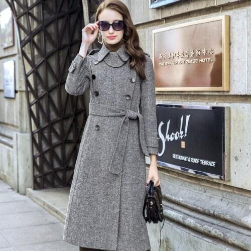 KMETRAM Real Wool Coat Autumn Winter Jacket Women Clothes 2020 Streetwear Korean Woolen Coats and Jackets Abrigo Mujer MY2664