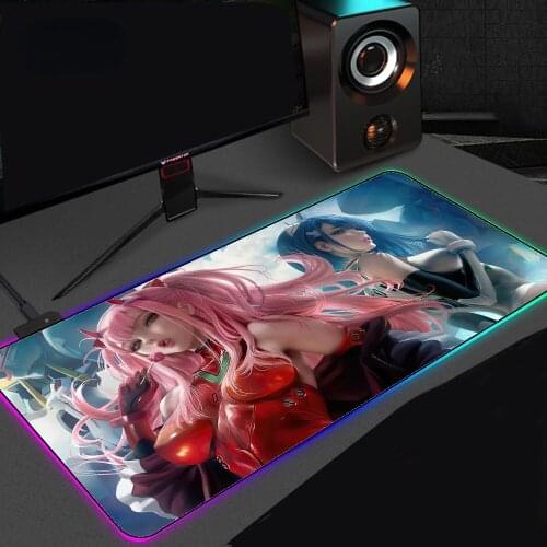 Anime Sexy Mouse Keyboard Pad Precision Edge Locking Process Mouse Pad Office Game Computer Desktop Protect Mousepad RGB