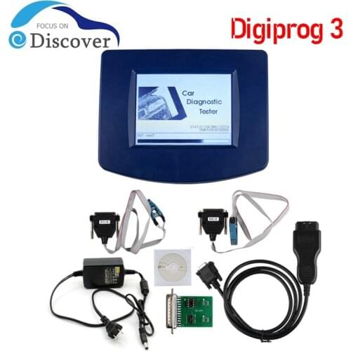 Digiprog3 V4.94 Digiprog 3 OBD FTDI chip Odometer programmer DigiprogIII Mileage Tool With EU/US Plug support multi-language