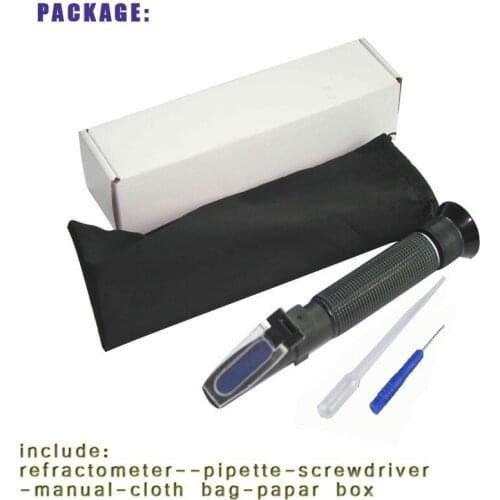 Free shipping The cheapest wine alcohol refractometer 0-80%V/V Alcohol refraktometer P-RHV-80ATC with ATC