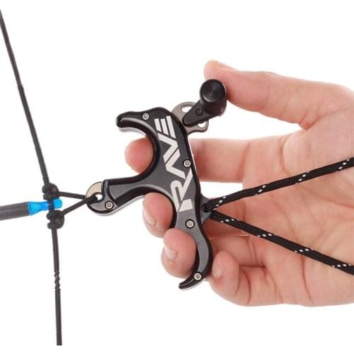 Spreader compound pulley bow and arrow archery three-finger grip sprinkler strap trigger adjustable
