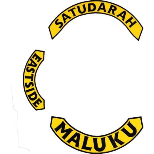 SATUDARAH MALUKU ROCKER rocker Patch Embroidered punk biker Patches Clothes Stickers Apparel Accessories Badge