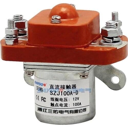 SAYOON SZJ100A-D DC6V to DC 150V contactor used for electric vehicles, engineering machinery and so on