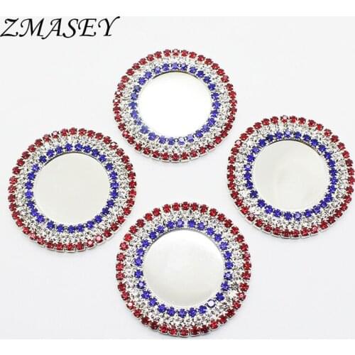 Rhinestone Bottle Cap Tray, 10 Pcs Per Package, Diameter 25mm, Double Drain Drill Button, Key Cap Cover, DIY, Jewelry Making