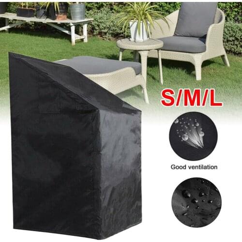 Stacked Chair Dust Cover Storage Bag Outdoor Garden Patio Furniture Protector High Quality Waterproof Dustproof Chair Organizer