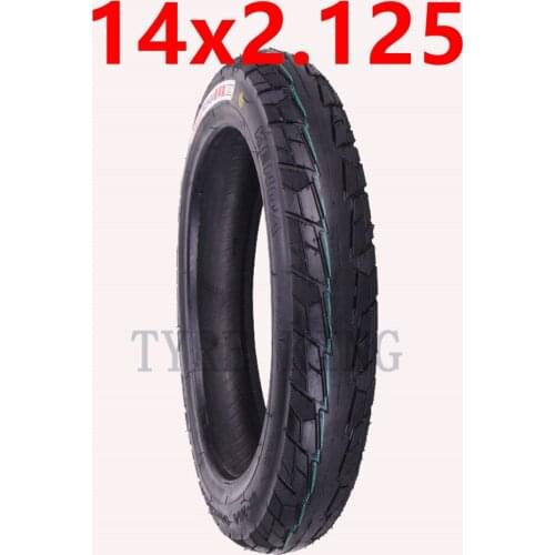 High Quality 14x2.125 Vacuum Tire 14*2.125 Tubeless Tyre for Electric Vehicle Accessories