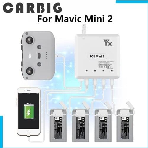 6 in 1 Mavic Mini 2 drone Battery Charger with USB Charge Port Remote Control Charging for Dji Mini 2 drone
