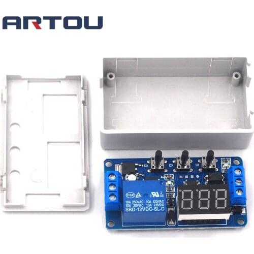 1 Channel Relay Module 12V Adjustable Trigger Delay Cycle Timing Pull-in Switch-on Switch