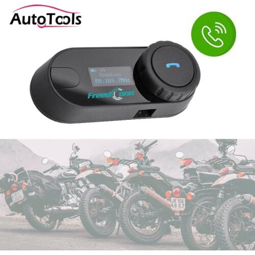 1PC TCOM-SC Bluetooth Helmet Intercom Headset for Motorcycle/Motorbike with FM Radio handsfree Motor speaker accessories