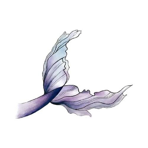 150MM×20MM tattoo stickers waterproof long lasting female and male net red mermaid tail semi-permanent tattoo stickers