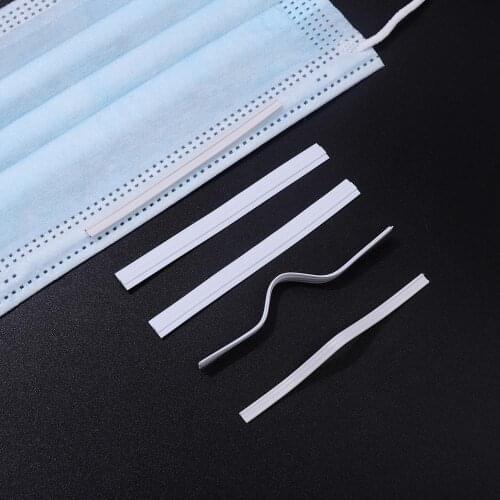 4mm 7mm Width 20-50 pcs/bag White Nose Bridge For Masks DIY Clothing Craft Accessories