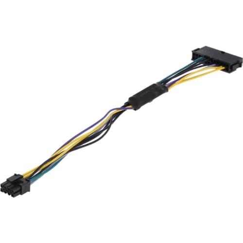ATX 24P to 8P Power Supply Adapter Conventer Cable Cord Wire for Dell 24Pin to 8Pin Optiplex 3020 7020 9020 Motherboard Server