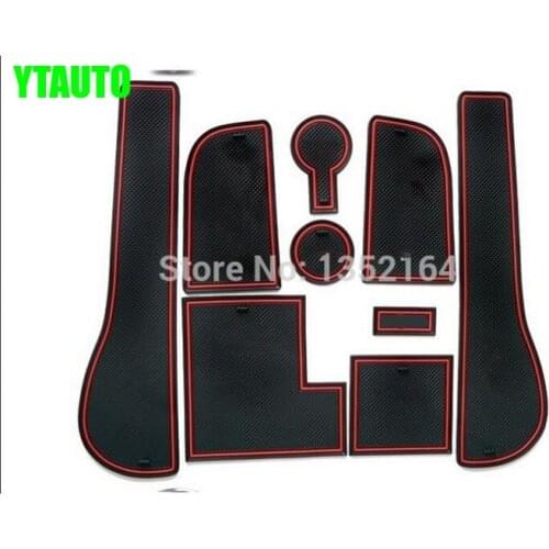 Auto anti-slip cup holder mat non slip door gate pad for volkswagen vw golf 7 2014 2015, car styling