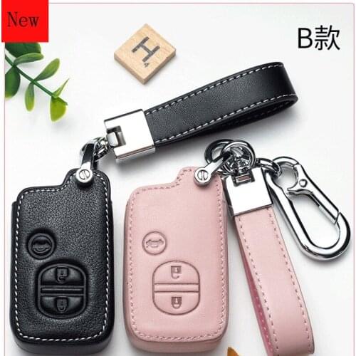 High-Quality Leather Car Smart Key Case Cover for Subaru Forester Outback Xv Legacy Brz Car Accessories