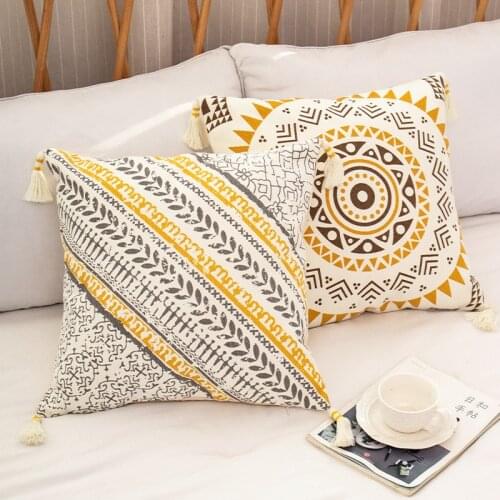 Clouds Leaf Cotton Woven Pillowcase Sofa Hug Pillowcase Office Modern Minimalist Lumbar Pillow Gothic Decor Throw Pillowcase