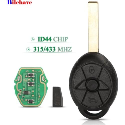 Bilchave 2 Buttons 315Mhz/433Mhz ID44 Chip EWS Remote Control Car Key Fob For Old BMW Mini Cooper S R50 R53 Key Replacement