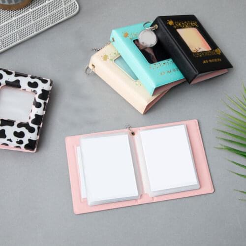 Square Hollow Photocard Holder Binder Photocards 32 Pockets 3 Inch Kpop Card Binder Instax Mini Album&Name Card Album For Slides
