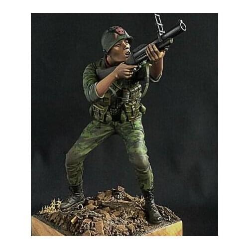 1/16 Scale Assembly Resin Figure kit VN U.S. Soldier Shooting (not included base)