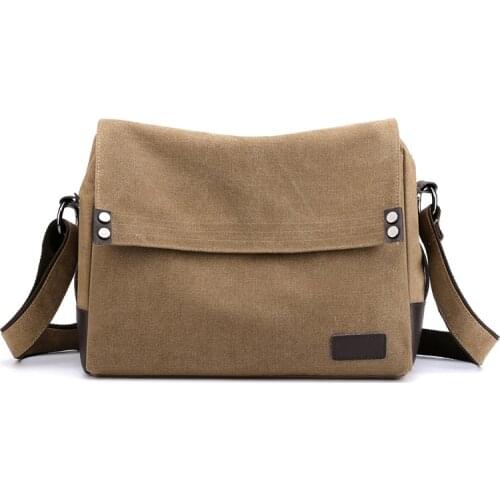 New Mens Good Qualtiy Canvas Satchels Messenger Bag Vintage Casual Crossbody Shoulder Man Bag Travel School Business Mens Bags