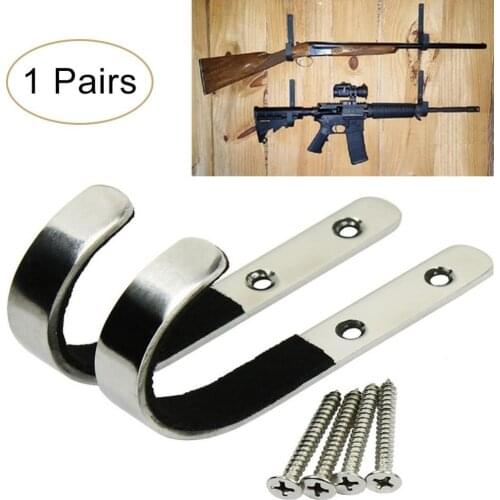 Hanger Wall Mounted Storage Rack J-Hook Shot Hangers Set Anti-Scratch New Stainless steel rack Kepping